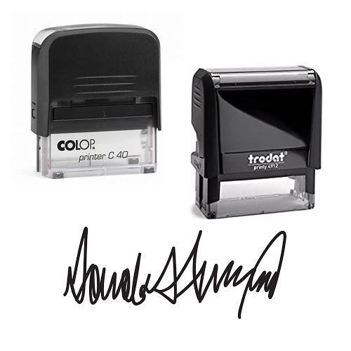 SIGNATURE STAMPS VAT FREE Rubber Stamps Man